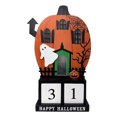 9.75" Lighted Pumpkin House Halloween Countdown Tabletop Décor by Ashland® | Michaels®